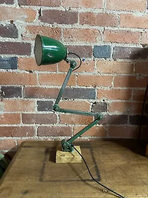 Vintage Industrial Machinist Engineers Factory Workshop Articulated Lamp Light • $246.33