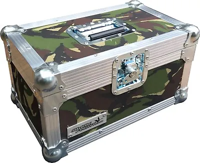 7  Single 200 Swan Flight Case Vinyl Record Box (Camouflage Material) • £97.20