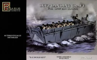 Pegasus Hobbies 7650 1:72 LCVP Landing Craft With Crew And Soldiers • £11.69