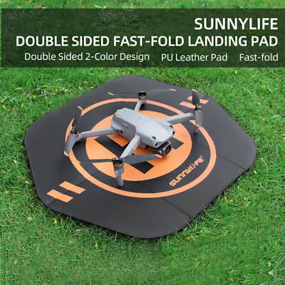 $36.39 • Buy 55cm Foldable Universal Drone Landing Pad Waterproof PU Leather Parking Mat