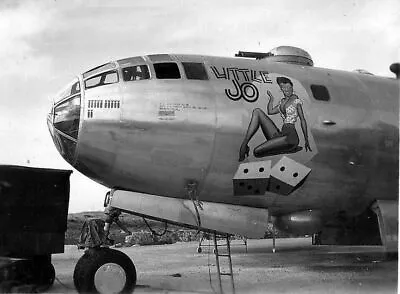 USAAF B29 Bomber Nose Art Little Jo  WW2 WWII 4x6 Re-Print • $5.39