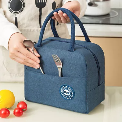 Lunch Bag Insulated Cool Thermal Food Storage Box Carry Tote For Adults Kids Uk • £4.22