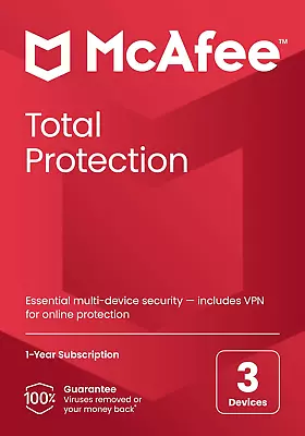 Mcafee Total Protection 3 Device • $31.93