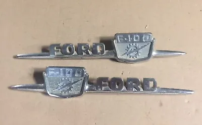 1959 FORD F-100 Truck Hood Side Emblems LH & RH V8 292 Rat Rod Shop Truck • $75