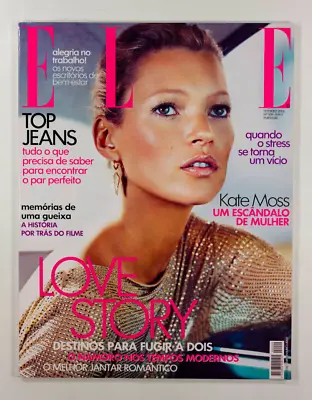 KATE MOSS SCANDAL RARE PORTUGAL EDITION 2008 Elle Magazine Portugese Issue Jeans • £125