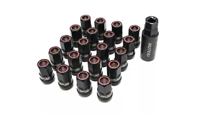 Wheel Mate Muteki HR38 Open End Lug Nuts 12x1.25 Titanium Chrome / Red Ring • $127.09