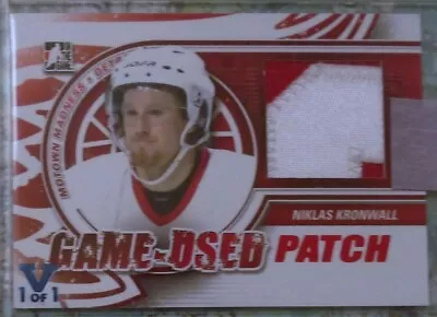 Niklas Kronwall 2012-13 ITG Motown Madness Game-Used PATCH Sapphire 1/1 Red Wing • $89.99