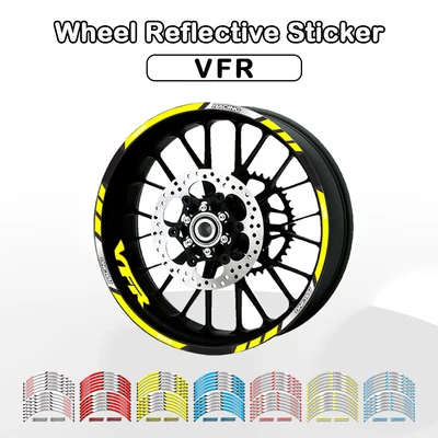 £15.97 • Buy Motorcycles Wheel Rim Stripes Tape Decals Stickers Bike For Honda Vfr800 Vfr1000