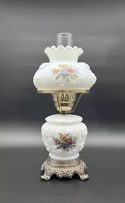 Vintage Hurricane Milk Glass Lamp Hedco New York • $74.99