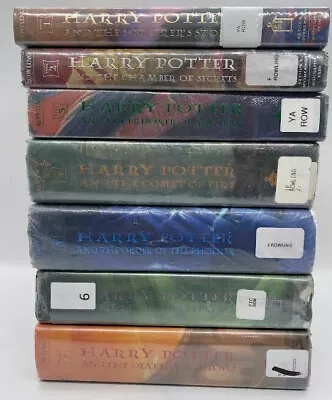 Harry Potter Hardcover Set First Edition 1-7 Set J.K. Rowling 1998 Used Library. • $60