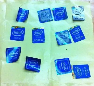 Lot Of 12 Various Intel Stickers Original For Laptop /PC I3 I7 I5 Core M Inside • $17