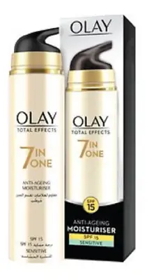£9.95 • Buy Olay Total Effects 7 In One Anti-Aging Moisturiser With SPF 15 Sensitive 50ml