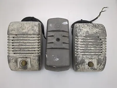 Vintage RCA Drive-In Movie / Car Show Speakers W/ Junction Box. Tested & Working • $149