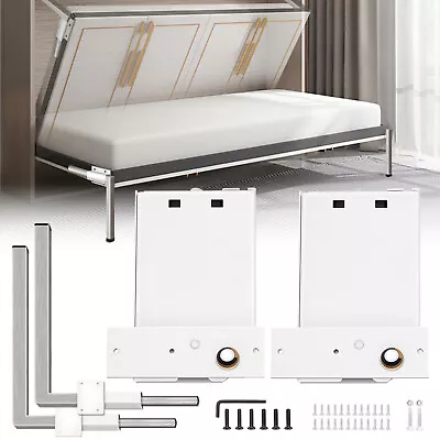 DIY Murphy Bed Springs Mechanism Hardware Kit Horizontal For Twin Size Bed • £39.59