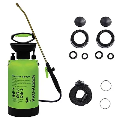 ProKleen Garden Pressure Sprayer Manual Pump Action Bottle Weedkiller Water 5L • £22.99