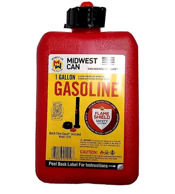 Midwest Can  1 Gal  Gas Can Plus 4oz For 2 Cycle Mix • $16.59