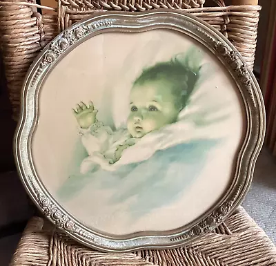 VTG Bessie Pease Gutmann  Awakening   Lithograph Antique Frame Rosettes • $25