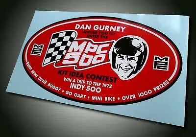 MPC 500 KIT IDEA CONTEST ⋆ 1972 ⋆ Dan Gurney ⋆ Vintage Style Sticker ⋆ Decal • $4.25