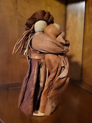 Folk Art Argentina Leather Mom Baby Doll • $6