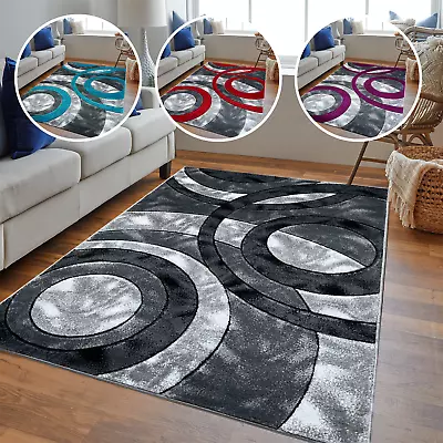 Large Area Rug Non Slip Shaggy Rugs Living Room Bedroom Hotels Carpet Floor Mats • £9.48