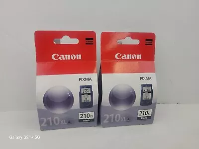 2 Pack Genuine Canon PG-210XL Black Ink  • $31.99