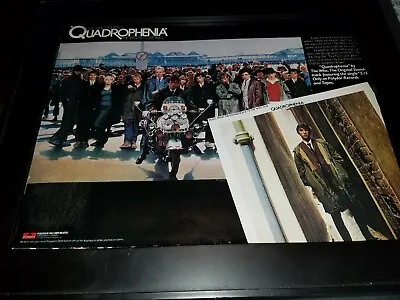 The Who Quadrophenia Soundtrack Rare Original Promo Poster Ad Framed! #2 • $55.80