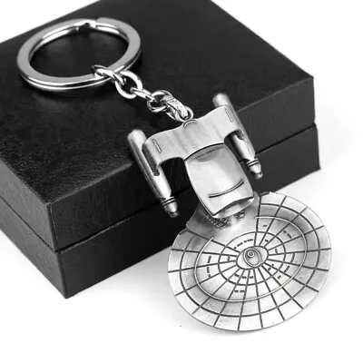 Star Trek Starship USS Enterprise NCC-1701-D Metal Alloy Keychain Collectable • $13.99