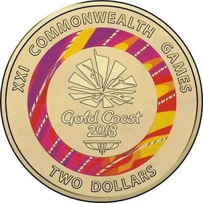 Gold Coast 2018 XXI Commonwealth Games 21 $2 Two Dollar Coin Australia Rare CIRC • $6.65