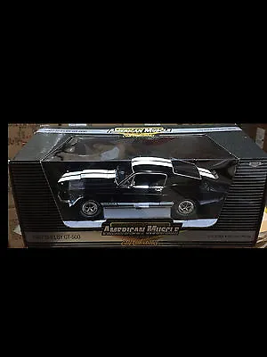 1967 Ford Shelby GT500 BLACK 1:18 Ertl American Muscle 39228 • $139.95