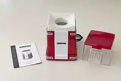 £11 • Buy GEEPAS 1200W Hot Air Popcorn Machine - Red Used With Instructions