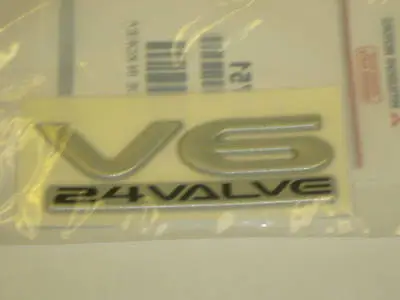 Genuine Mitsubishi Emblem Badge Nameplate   V6-24Valve   Eclipse NEW 03-05 • $28.96