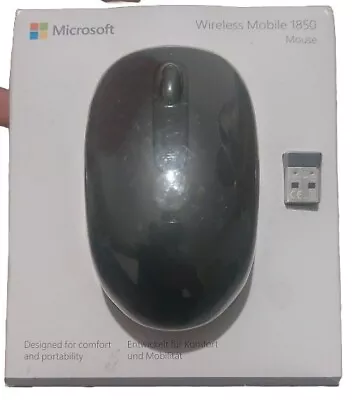 Microsoft Wireless Mobile Mouse 1850 - Black - Business - Home Brand New Unused • £17.99