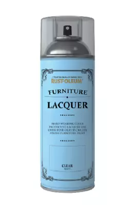 Rust-Oleum Furniture Clear Lacquer Matt Chalky Aerosol Vintage Shabby Chic 400ml • £9.89