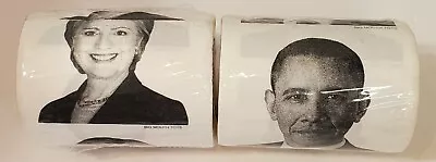 NEW! Barack Obama & Hillary Clinton Toilet Paper Big Mouth Inc Novelty Gag Gift  • $29.99