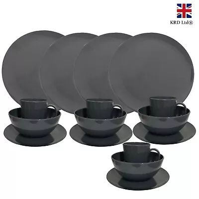 £24.45 • Buy 16pc Melamine Dining Set Camping BBQ Home Dinner Party Picnic Tableware P661020