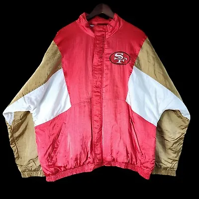 Vintage Apex One Pro Line San Francisco 49ers Men's 4X Jacket 90s 100% Original • $118.99