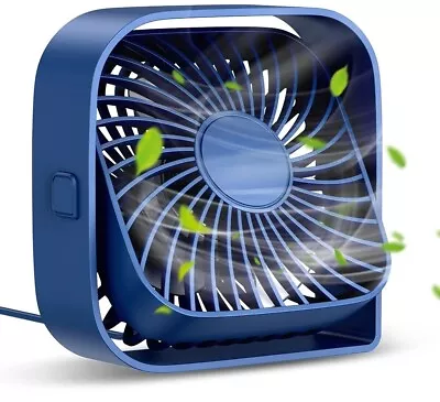 USB Desk Fan Strong Airflow & Quiet Operation 3 Speed Wind Mini   360 Fan • $22.40