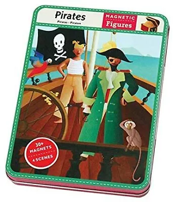 Mudpuppy PIRATES Magnetic Figures Toy W/ 30+ Magnets 4 Scenes NEW • $12.99