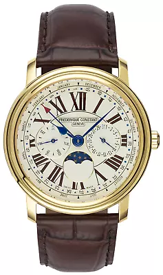 Frederique Constant Men's Swiss Quartz Caliber Leather Watch 40mm FC-270EM4P5 • $1100.99