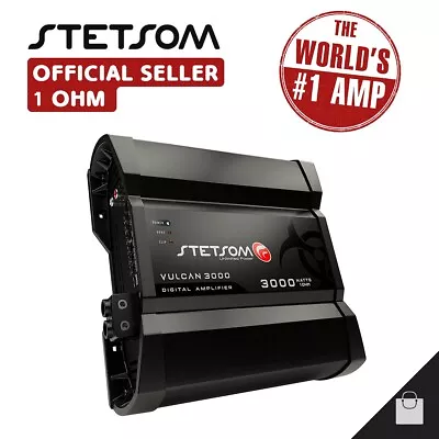 Stetsom Vulcan 3000 1 Ohm Amplifier 3K Amp Bass & Voice Car - 3-5 Day Delivery • £202.72