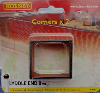 N Gauge Lyddle End  Brick Wall Corners X2 G • £11.50