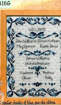 Cross Stitch Chart Family Tree - A Family Treasure - Sampler (416g) • £1.35