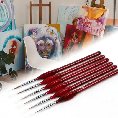 Art  DIY Artists Detail Extra Fine Detail Paint Brushes Set Miniatures Model • $9.45