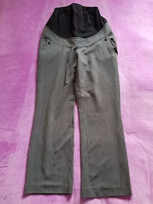Blooming Marvellous Maternity Size 12 Over Bump Straight Work Trousers L30  Grey • $10.74