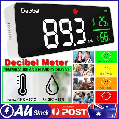 Decibel Meter Large Colored LED Screen Display Sound Level Tester 30dB To 130dB • $75.99