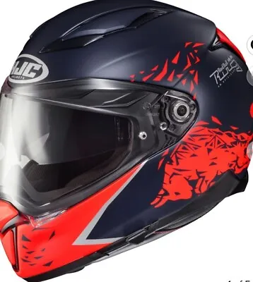 HJC F70 Spielberg Red Bull Ring Full Face Street Motorcycle Helmet Size Large • $339.99
