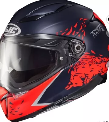 HJC F70 Spielberg Red Bull Ring Full Face Street Motorcycle Helmet Size Medium • $339.99