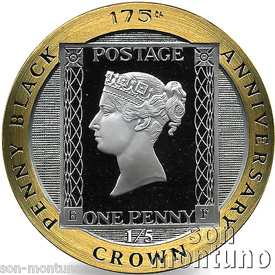 1/5 OZ GOLD PROOF COIN - 2015 Isle Of Man - 175th Anniversary Penny Black Stamp • $695