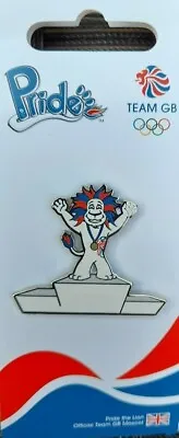 Official London 2012 Olympic Team Gb Pride The Lion Podium Pin Badge Brand New! • £4.90
