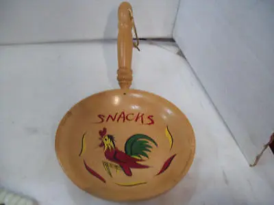 Wooden Woodpecker Ware Rooster Nuts Candy Chips Popcorn  Snacks  Bowl Japan • $8.99